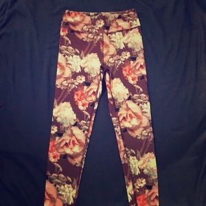 Floral yoga pants
